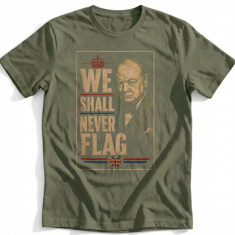 We Shall Never Flag T-Shirt AU 5