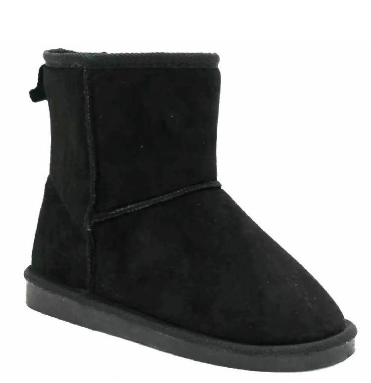 BLACK LUXURY MID CALF BOOT UK4