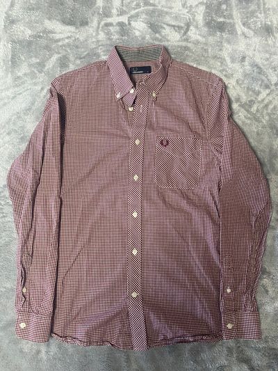 Fred Perry Men'S Checkered Button-Up Shirt
