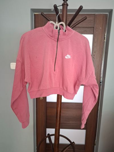 Nike Pink Cropped Sweatshirt