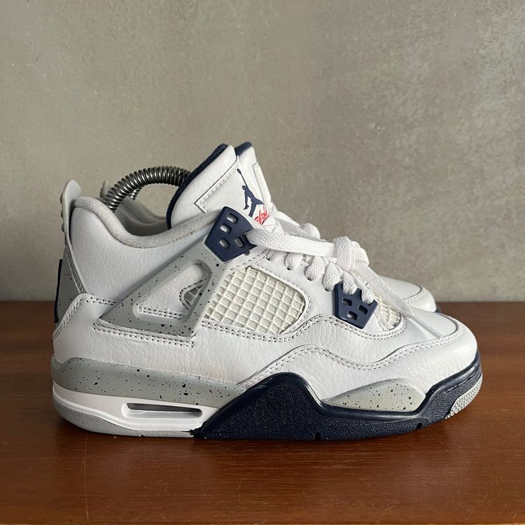 UK 3.5 (US 4Y) Air Jordan 4 Retro MIDNIGHT NAVY 408452-140 image 6
