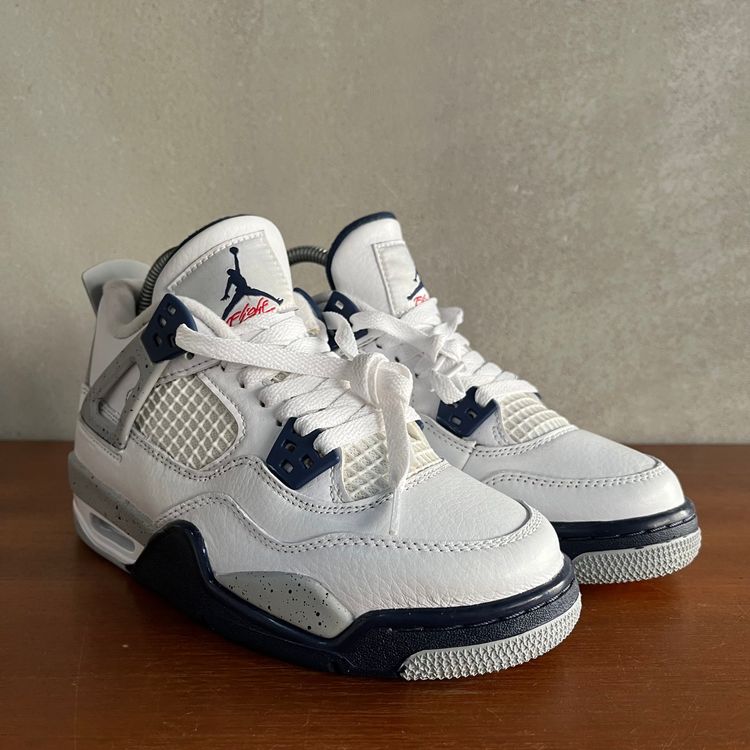 UK 3.5 (US 4Y) Air Jordan 4 Retro MIDNIGHT NAVY 408452-140 image 16