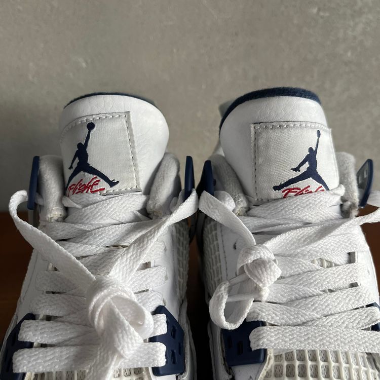 UK 3.5 (US 4Y) Air Jordan 4 Retro MIDNIGHT NAVY 408452-140 image 9