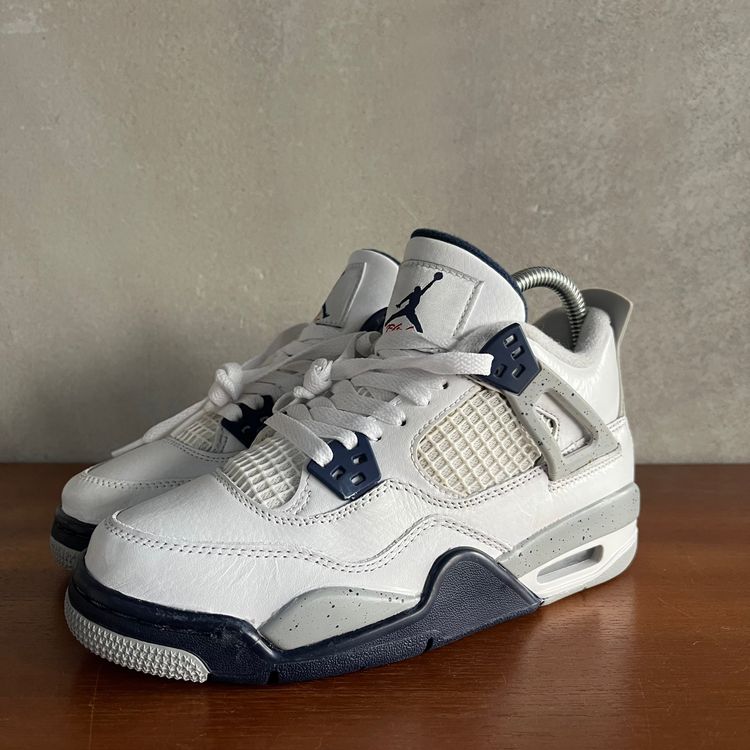 UK 3.5 (US 4Y) Air Jordan 4 Retro MIDNIGHT NAVY 408452-140 image 11