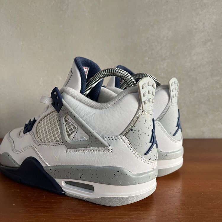 UK 3.5 (US 4Y) Air Jordan 4 Retro MIDNIGHT NAVY 408452-140 image 14