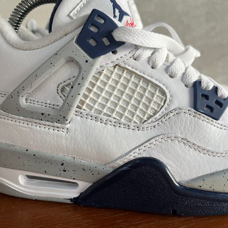 UK 3.5 (US 4Y) Air Jordan 4 Retro MIDNIGHT NAVY 408452-140 image 18