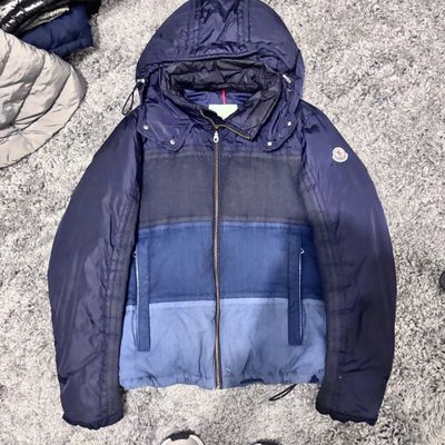 Size 2 (M 21") Moncler ROUVE Men'S Color-Block Hooded Jacket