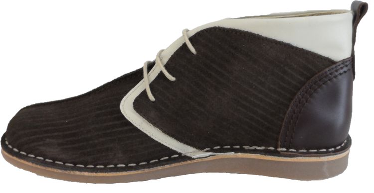 Ikon Original Brown Afterglow 70s Mod Style Real Suede Desert Boots imagen 2
