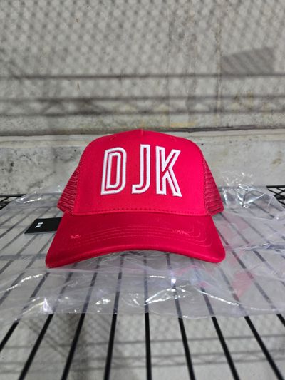 B129 DJK Red Outline Logo Brand New