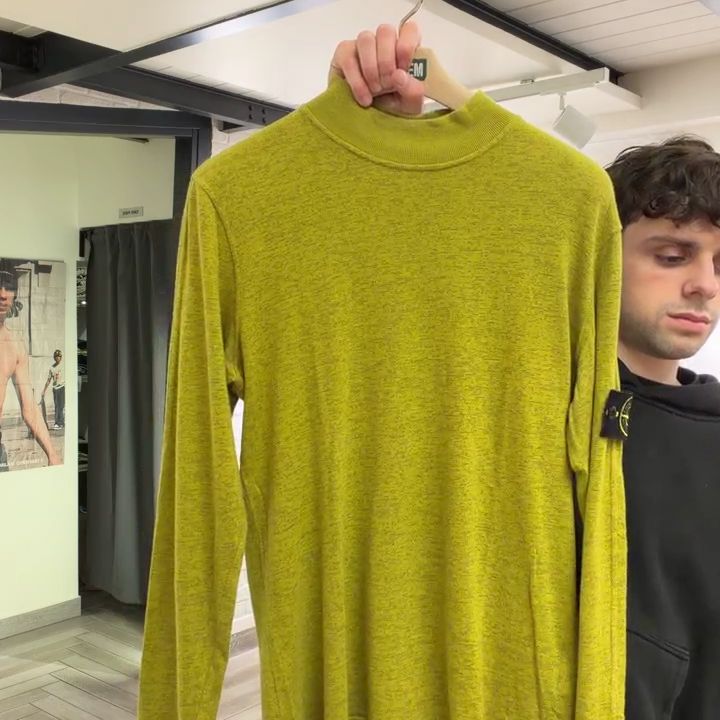 Stone Island Long Sleeve Mock Neck Shirt