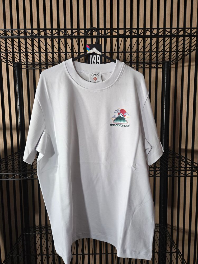 B132 Casablanca Montagne Ondulee White Tee Brand New