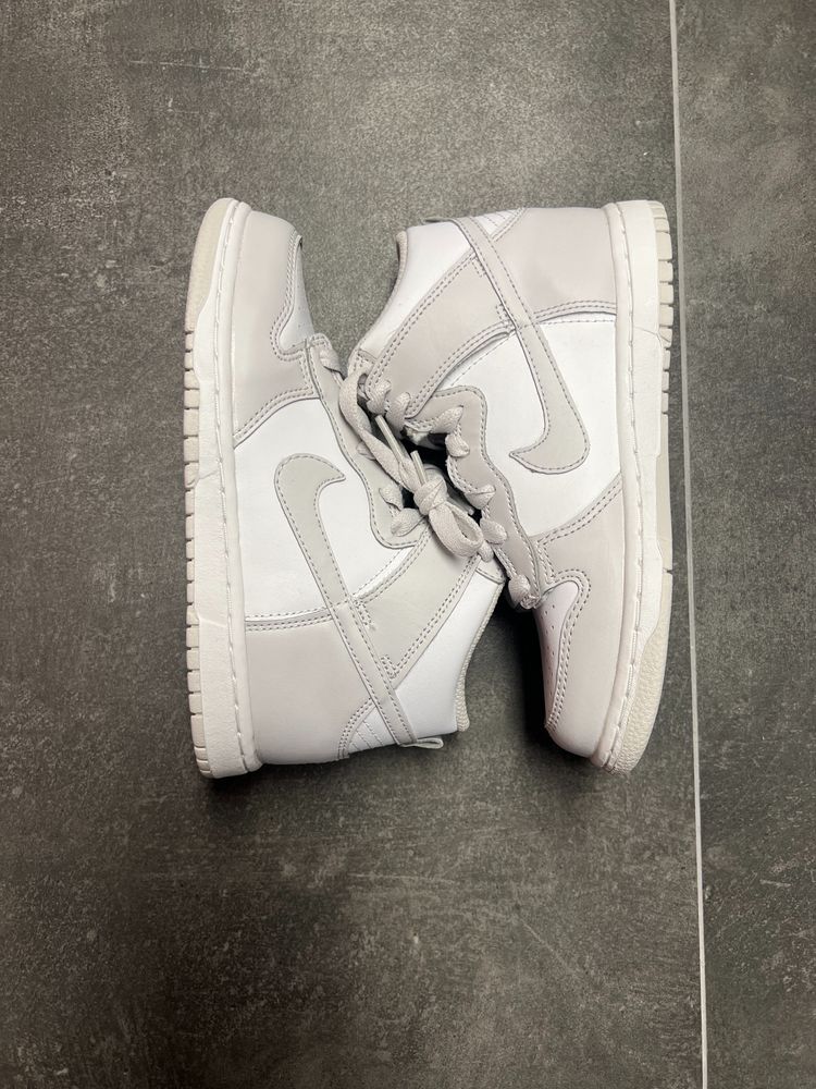 TAGLIA 32!! - Nike Dunk High Retro White Vast Grey (PS)