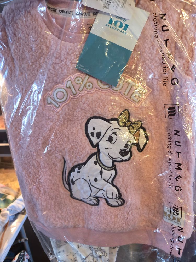 Pink Toddler Sweatshirt With Dalmatian Print