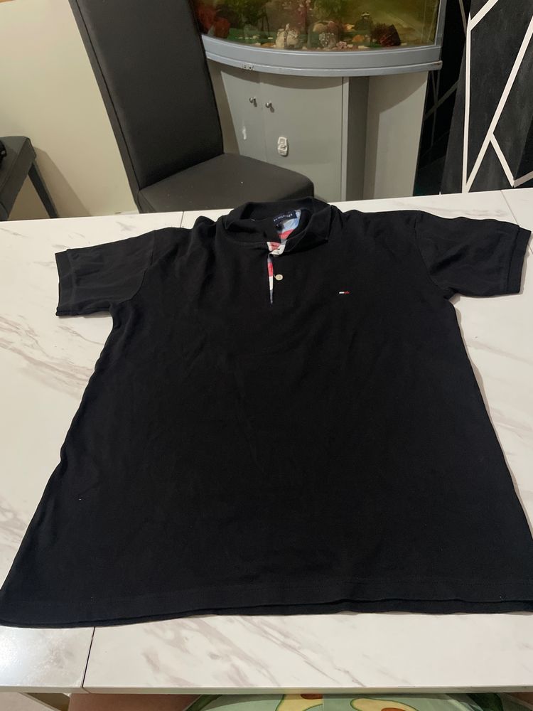Tommy Hilfiger Black Polo Shirt image 1