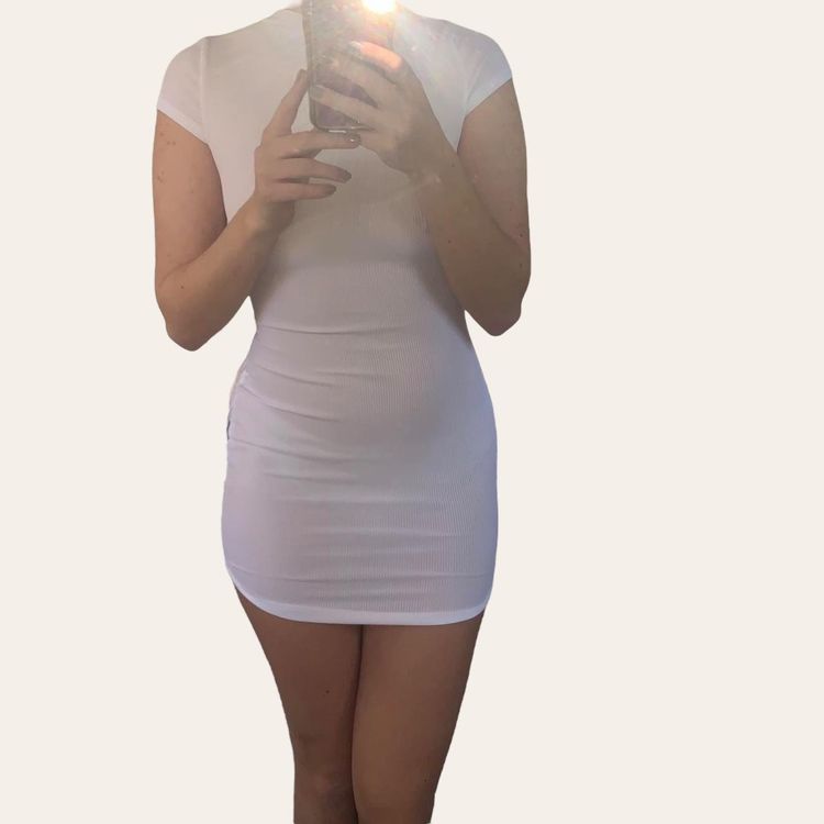 White PLT Mini Dress