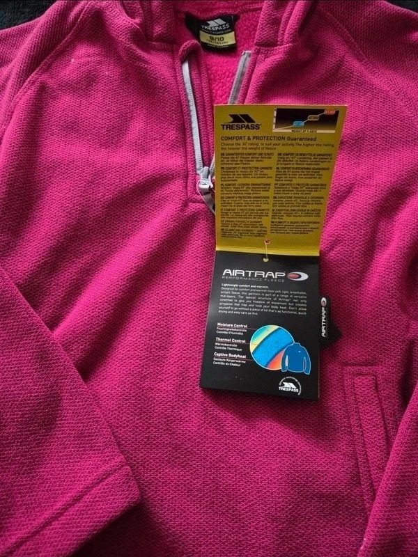 Trespass Pink Fleece Hoodie image 2