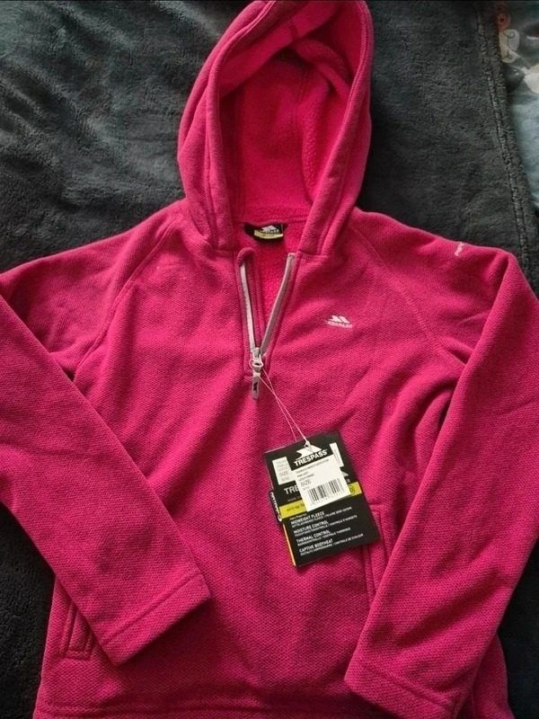 Trespass Pink Fleece Hoodie image 1