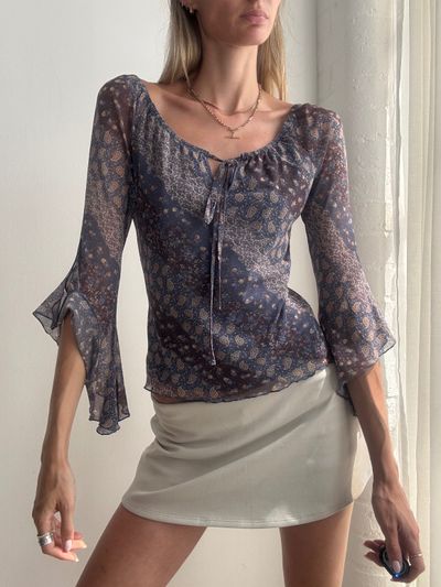 Floral Sheer Blouse