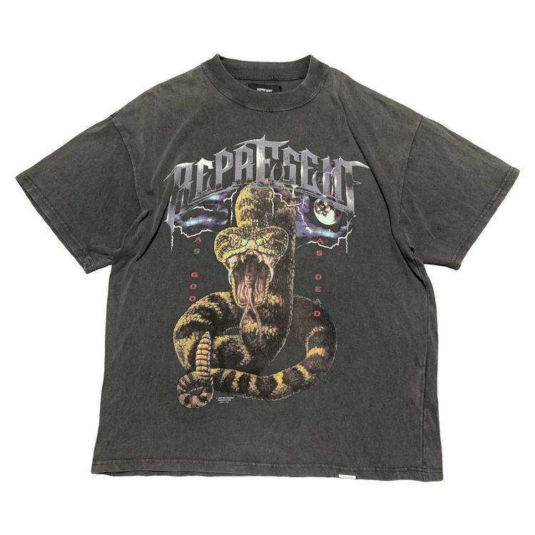 Represent Large As Good As Dead Vintage Grey Tee