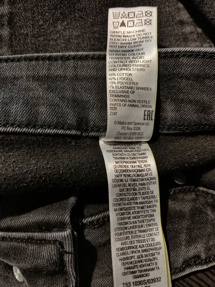 M&S Autograph Black Jeans obraz 5