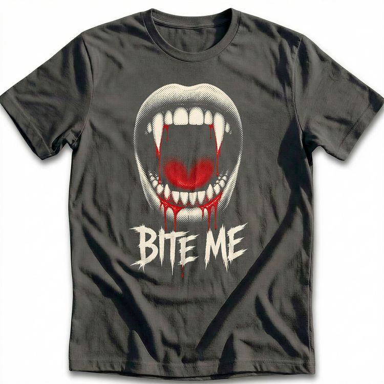 Vampire Fangs Bite Me T-Shirt AU