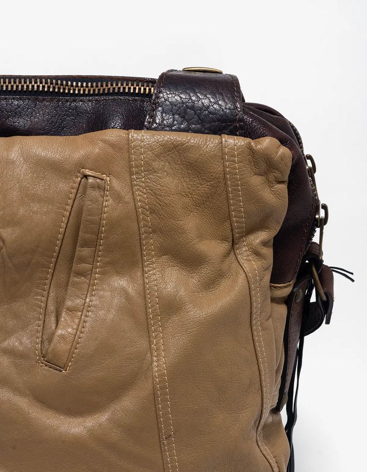 Collection PRIVÉE? Handcrafted Lambskin & Calfskin Leather Messenger Bag image 7