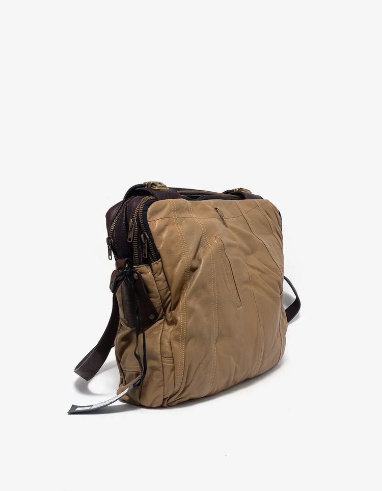 Collection PRIVÉE? Handcrafted Lambskin & Calfskin Leather Messenger Bag image 5
