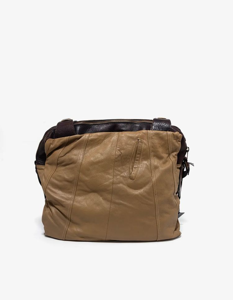 Collection PRIVÉE? Handcrafted Lambskin & Calfskin Leather Messenger Bag image 15