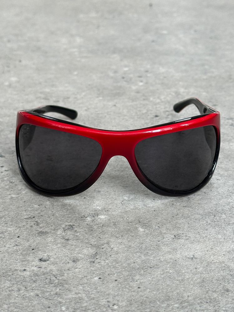 Vintage 2000s Shield Wrap Logo Sunglasses image 3