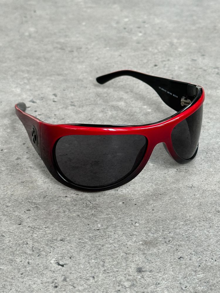 Vintage 2000s Shield Wrap Logo Sunglasses image 8
