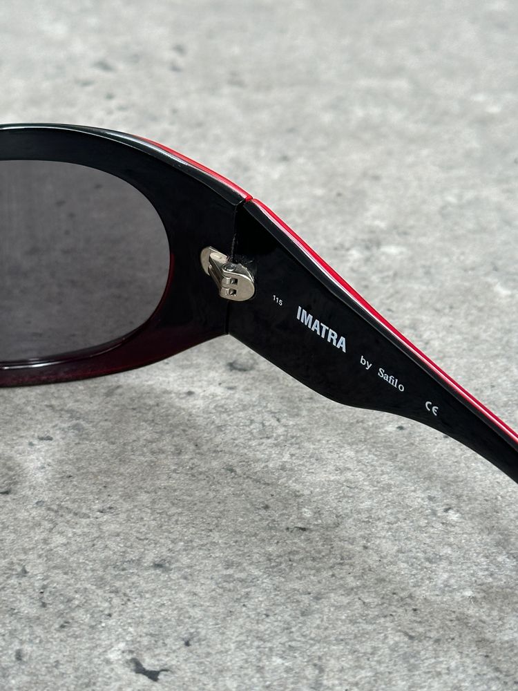 Vintage 2000s Shield Wrap Logo Sunglasses image 6