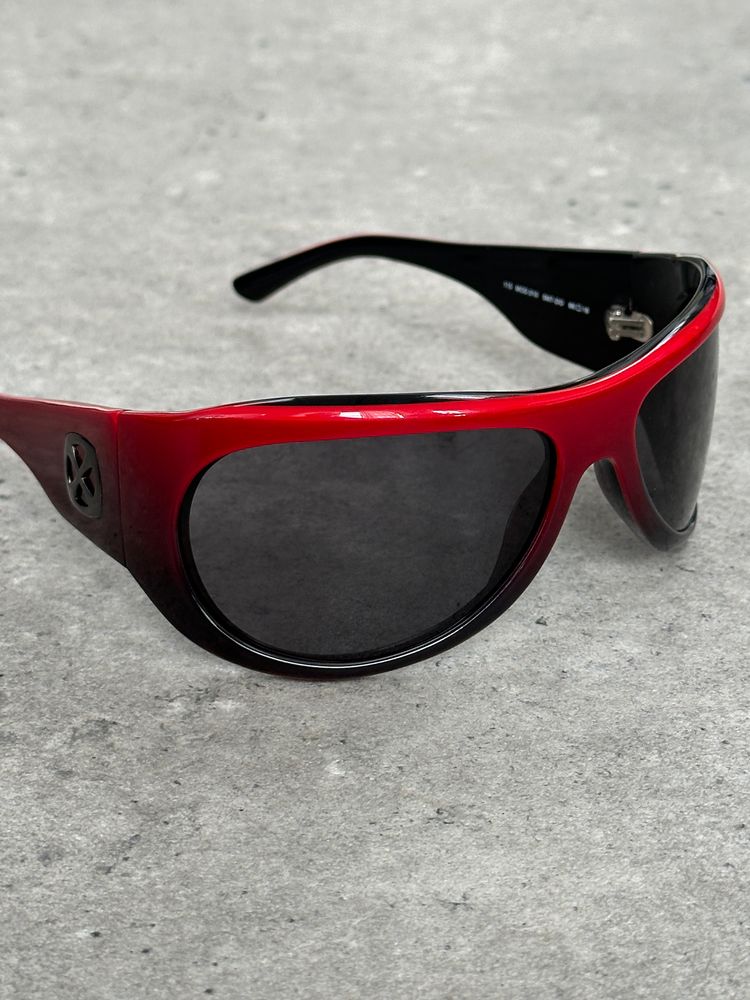 Vintage 2000s Shield Wrap Logo Sunglasses image 2