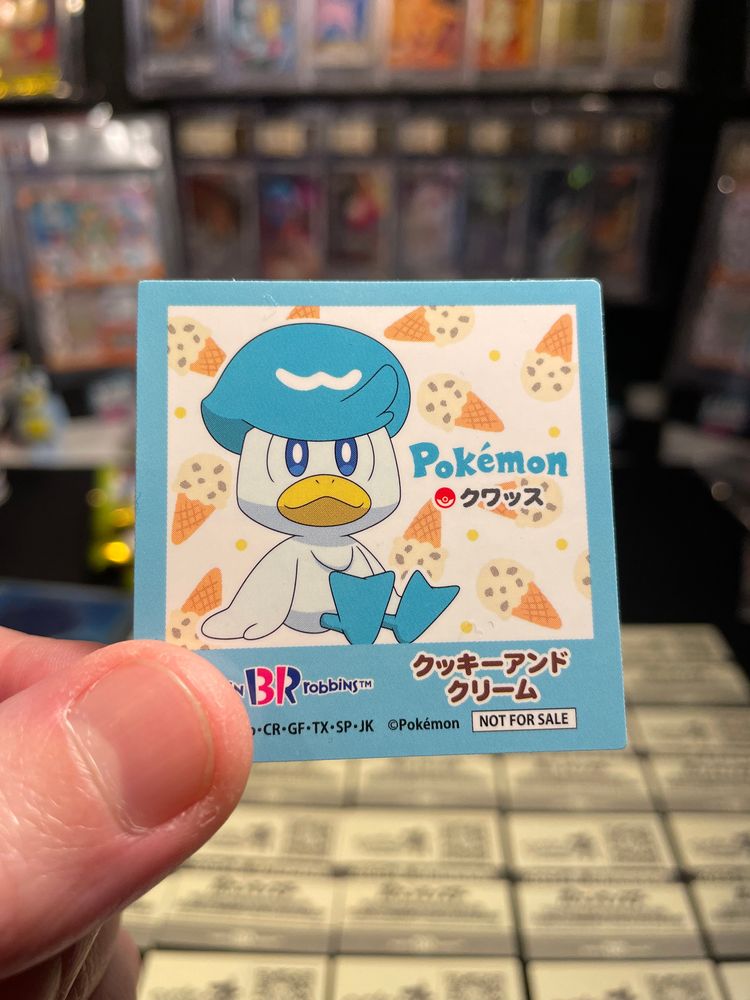 Immagine del prodotto Pokémon Pokémon Baskin Robbins New Set Sticker Quaxly