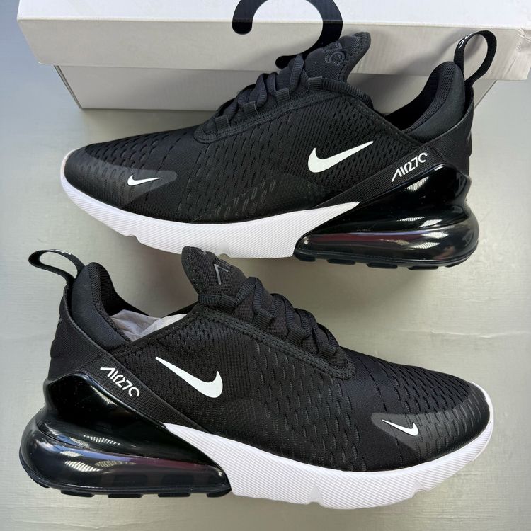 Nike Air Max 270 Size UK 8 Black White Low Top Men's Trainers AH8050-002 image 1