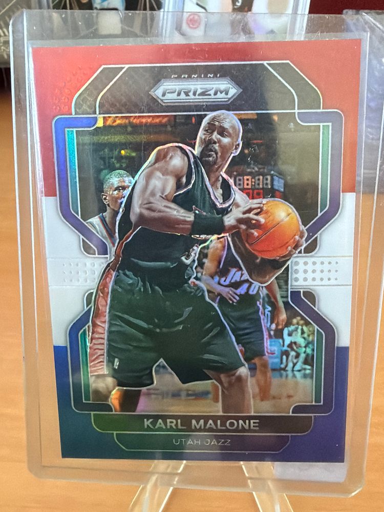 Karl Malone Panini Prizm Basketball Card