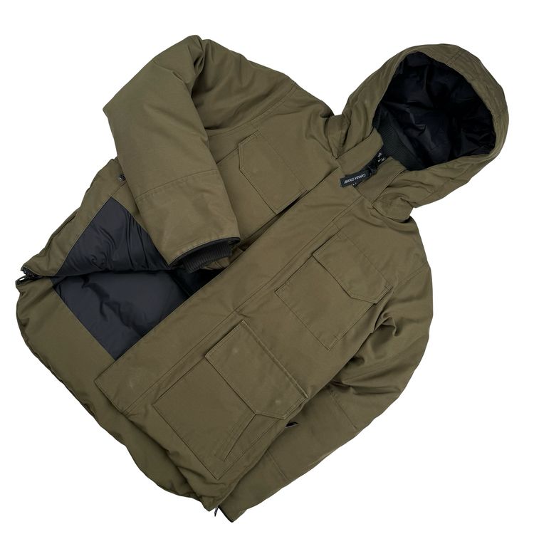 Canada Goose Military Green Maitland Down Parka Jacket - Small image 9