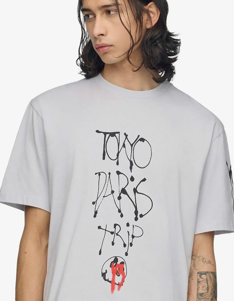 Y-3 Grey Chito City Graphic T-Shirt image 5