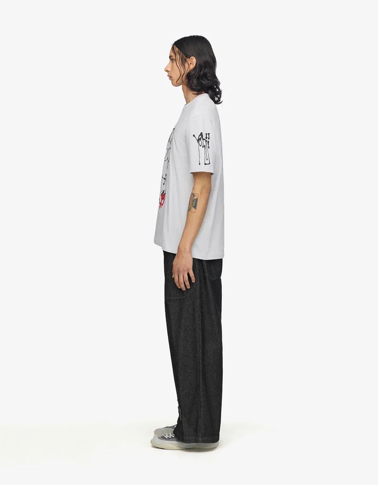Y-3 Grey Chito City Graphic T-Shirt image 4