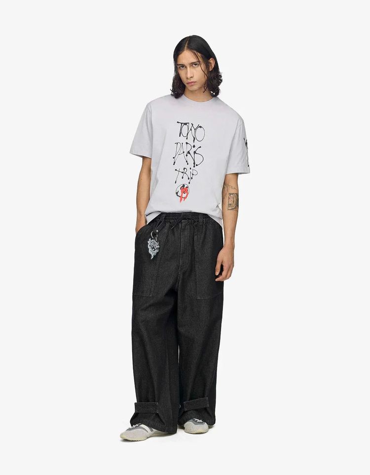 Y-3 Grey Chito City Graphic T-Shirt image 9