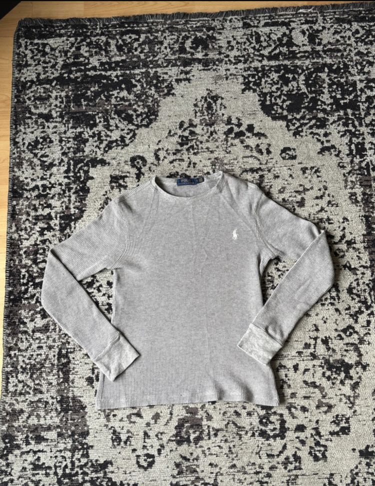 Grey Knitted Ralph Lauren long sleeve top image 1