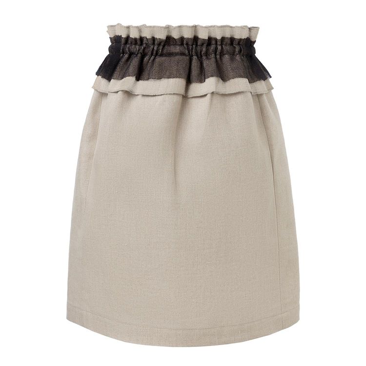 Linen Skirt with Ruffles image 4