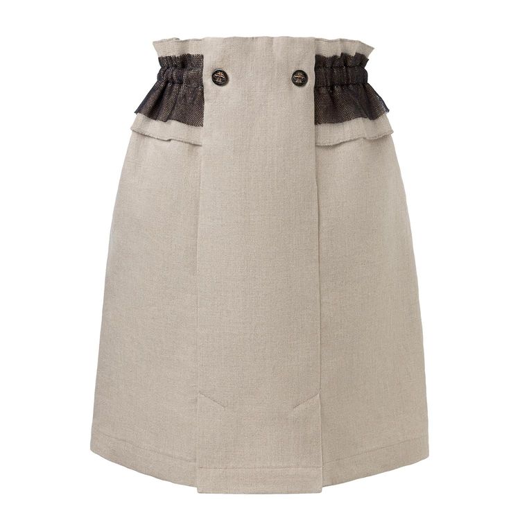 Linen Skirt with Ruffles image 1