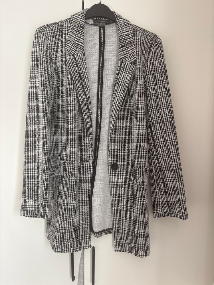 Primark Black And White Checkered Blazer image 1