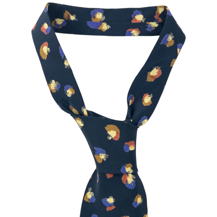 Vintage 90s Issey Miyake Pattern Silk Tie image 5