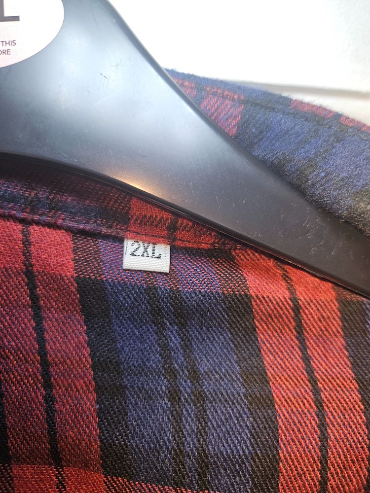 plaid shirt jacket obraz 2