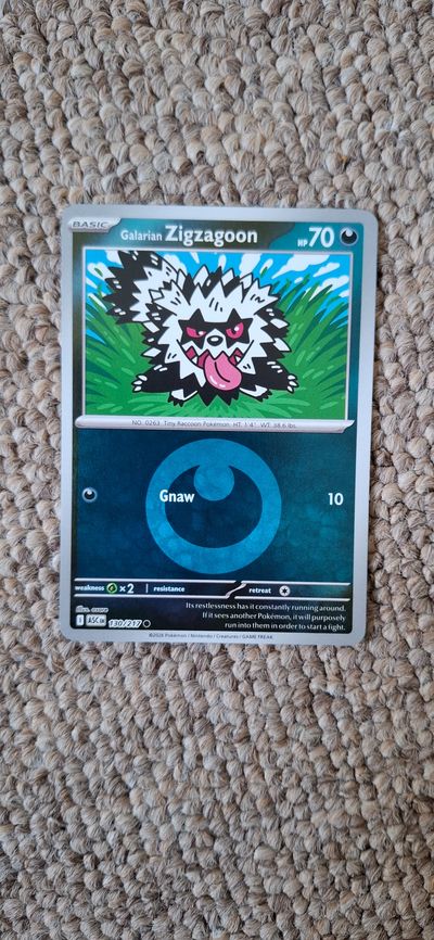 Galarian Zigzagoon Pokémon Card
