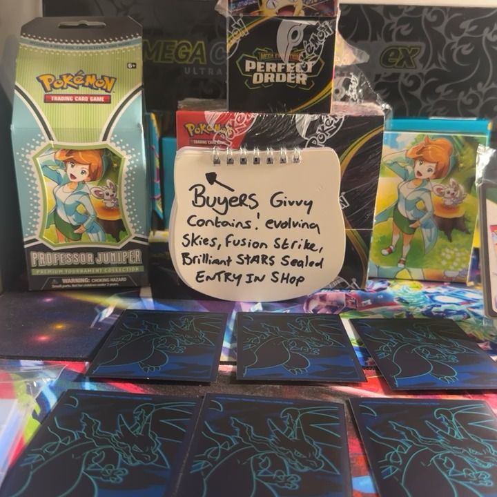 Other 6 cards face down 1 has a charizard find it and win a pack of perfect order product image