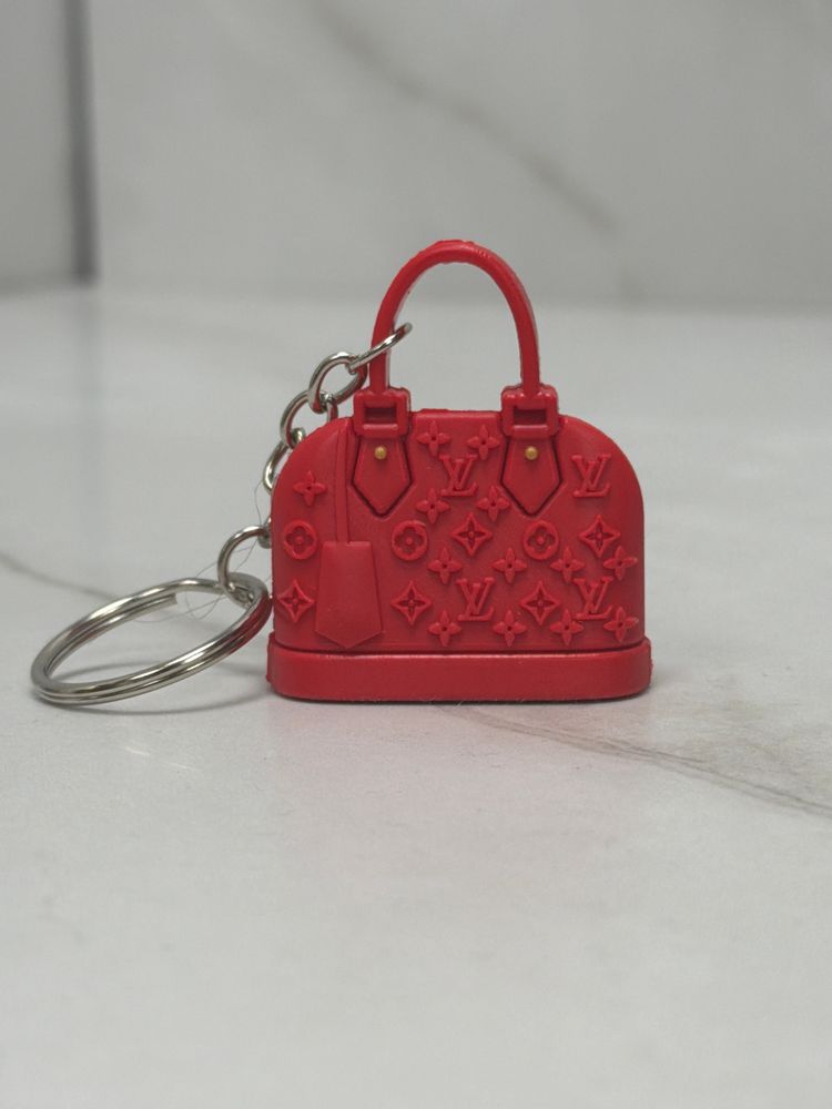 Custom made Louis Vuitton Red Handbag Keychain