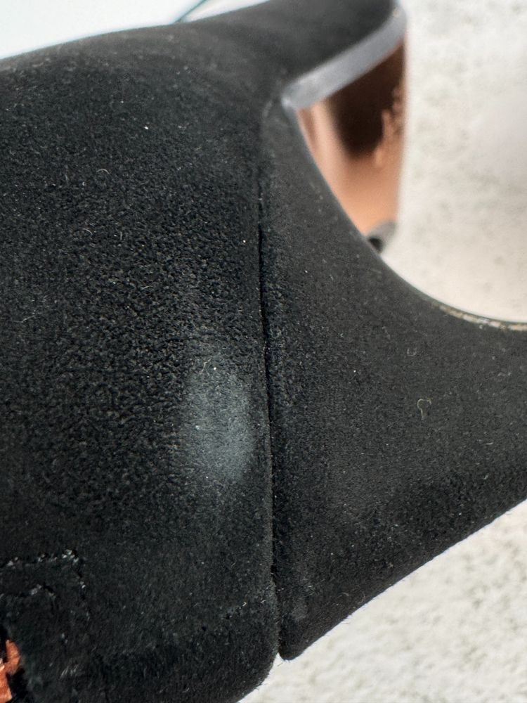 Ted Baker Gemiee Black Leather Ankle Boots UK 5 Copper Zip image 6