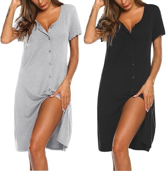 Button Front Casual Dresses And Polo Shirt 4